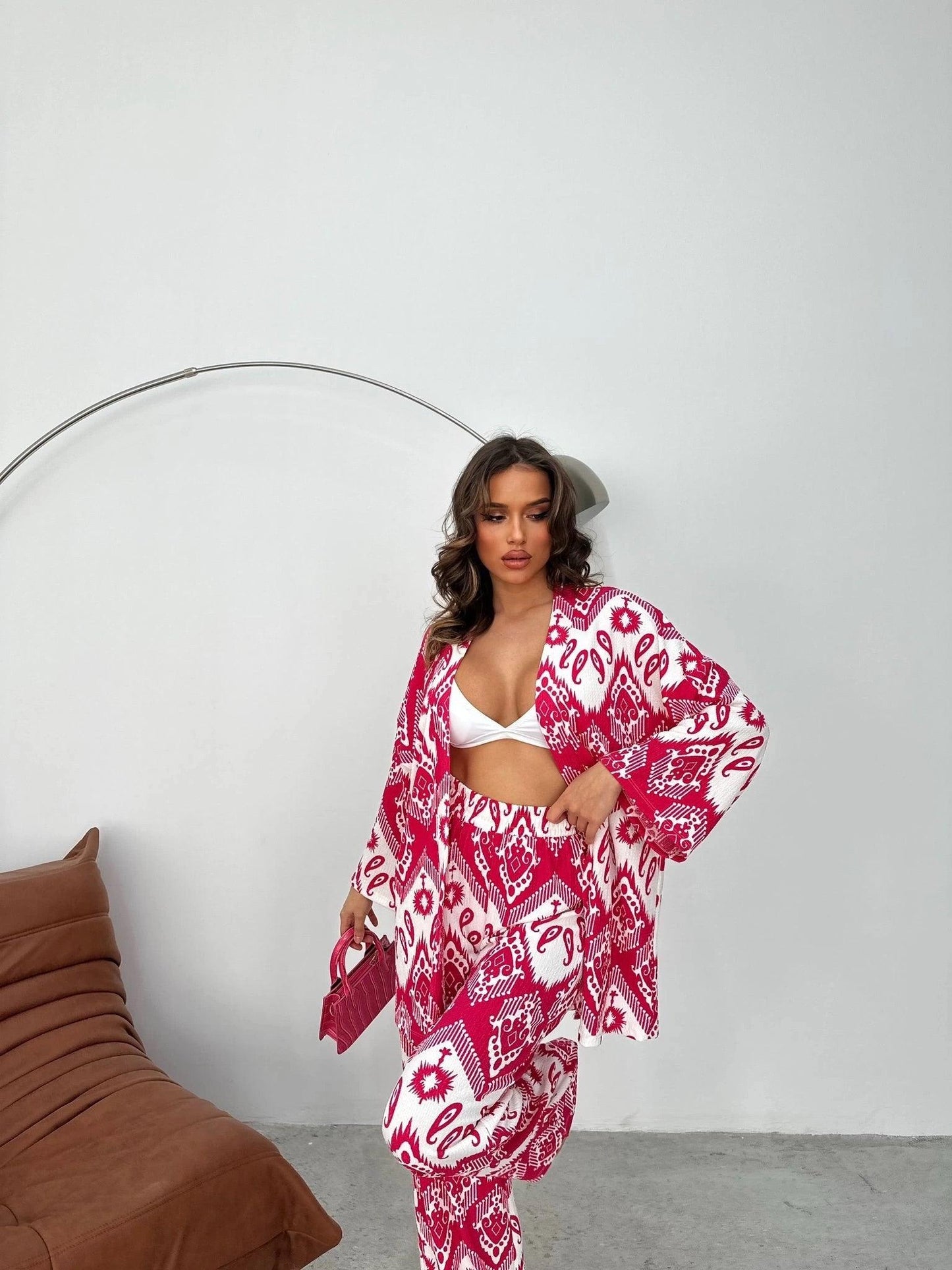 Ensemble Kimono à Motif - ElleChic Clothing