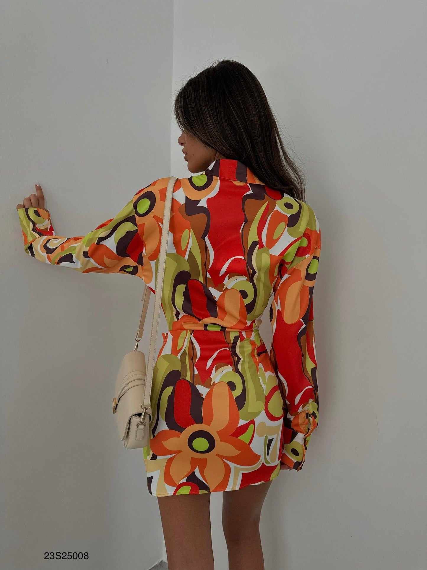 Mini robe à motifs - ElleChic Clothing